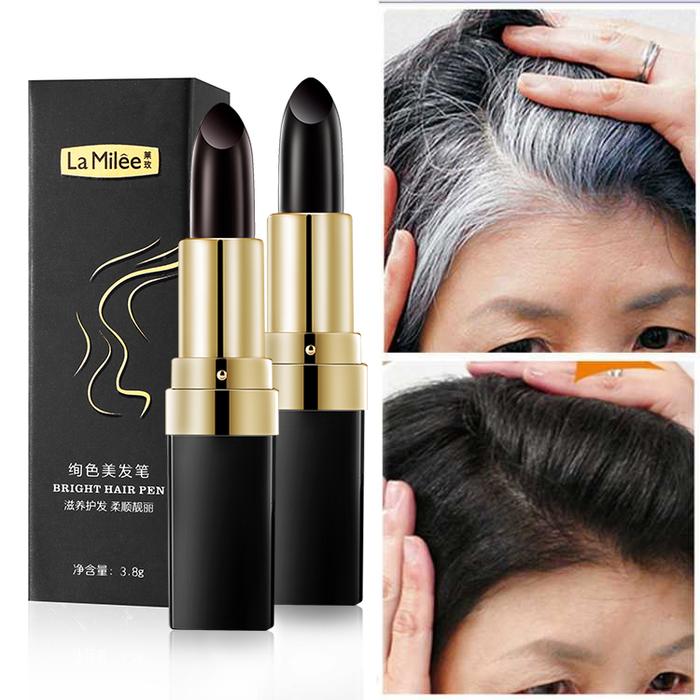 Barras de Tinte para Cabello Lai Mei 3.8g para Cobertura Rápida de Canas